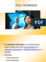 Analytical Techniques