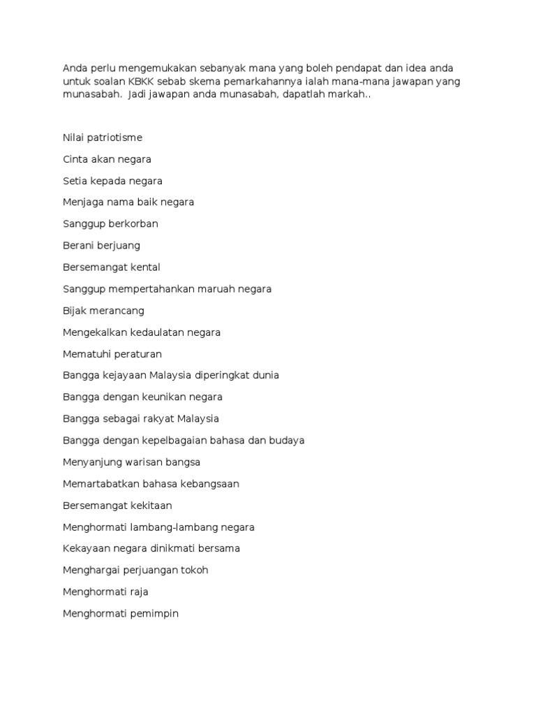 Contoh Soalan dan Jawapan KBAT Sejarah SPM - SPM - Free  Contoh Soalan dan Jawapan KBAT Sejarah SPM - SPM - Free