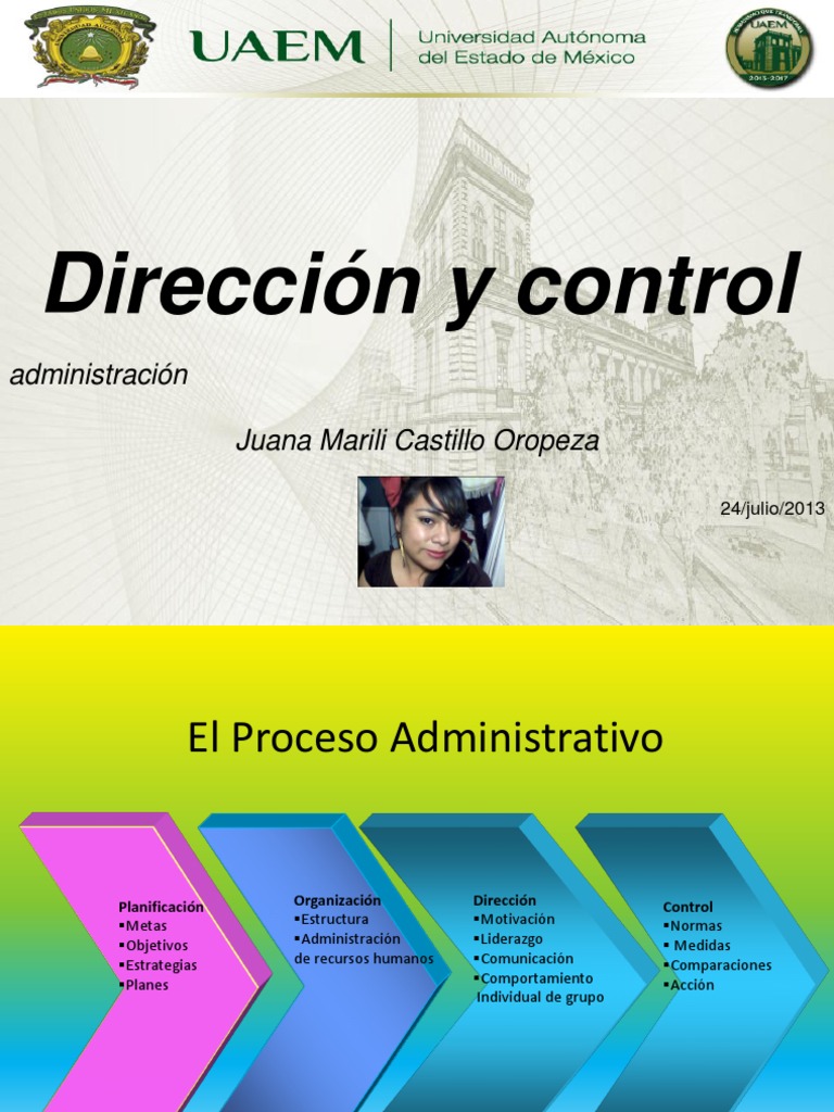 Dirección y Control en Administración | PDF | Toma de decisiones ...