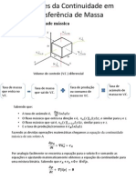 Equações Da Continuidade em Transferência de Massa