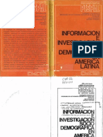 Información e investigación sociodemográfica en América Latina