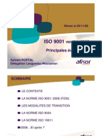 ISO 9001 - 9004 Version 2008 Les Volutions