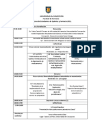 Programa Congreso Estudiantes QyF UdeC 2013.