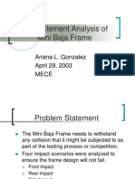 Finite Element Analysis of Mini Baja Frame