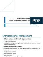 Entrepreneurial Management - IV