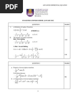 Suggested Answer Scheme MAT 565/480 (Advanced Differential Equation) JANUARY 2012