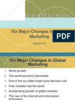 International Marketing: Six Major Changes in Global Marketing