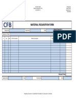 ISO 9001 Material Requisition Form