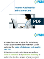Performance Analyzer and Management For Ambulatory Care