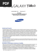 Download GEN SM-T210R Galaxy Tab 3 English JB User Manual MF1 F4 by Zoran  SN155891921 doc pdf