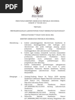 Download PMK No 37 Ttg Penyelenggaraan Laboratorium PUSKESMAS by Ressy Hastopraja SN155895672 doc pdf
