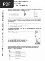 Higiene de Columna Vertebral y Posturas | PDF | La columna vertebral ...