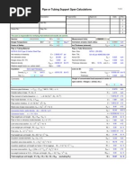 Pipe or Tubing Support Span Calculations 5434