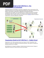 Organization Model in SAP CRM Part 4 - Org Determination in Transactions