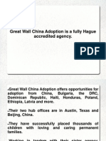 Great Wall China Adoption Is A Fully Hague Accredited Agency