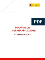 Informe Vulnerabilidades 2012 Semestre Primero