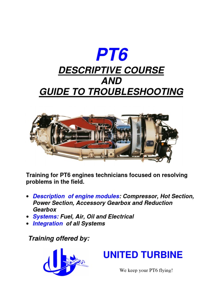 Pt6 Training Manual Transmission Mechanics Turbine