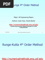 Fourth-Order Runge-Kutta Method Explained | PDF | Ordinary Differential ...