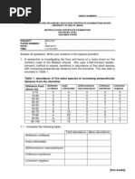 INDEX NUMBER: - : Biology III 2008-2010 1 HR 30 Mins