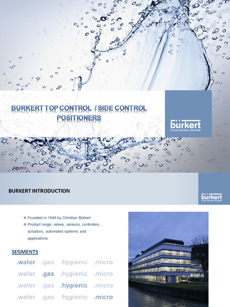 Burkert 1067 Side Control Manual