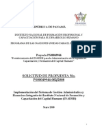 SDP 02 2008 Servicios de Implementación Del Sistema de Gestión Administrativa y Financiera Del INADEH