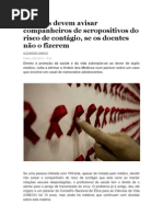 Postura dos médicos para com companheiros de portadores de VIH