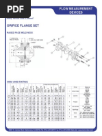 Orifice Flange Set: Flow Measurement Devices