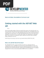 Getting Started With The ASP - NET Web API