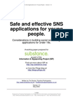 Safe and Effective Social Network Site Applications for Young People