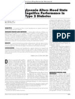 Acute Hyperglycemia Alters Mood State and Impairs Cognitive