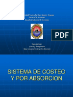 Costeo directo vs absorción en la UNAS