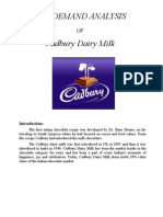 The Demand Analysis Cadbury Dairy Milk