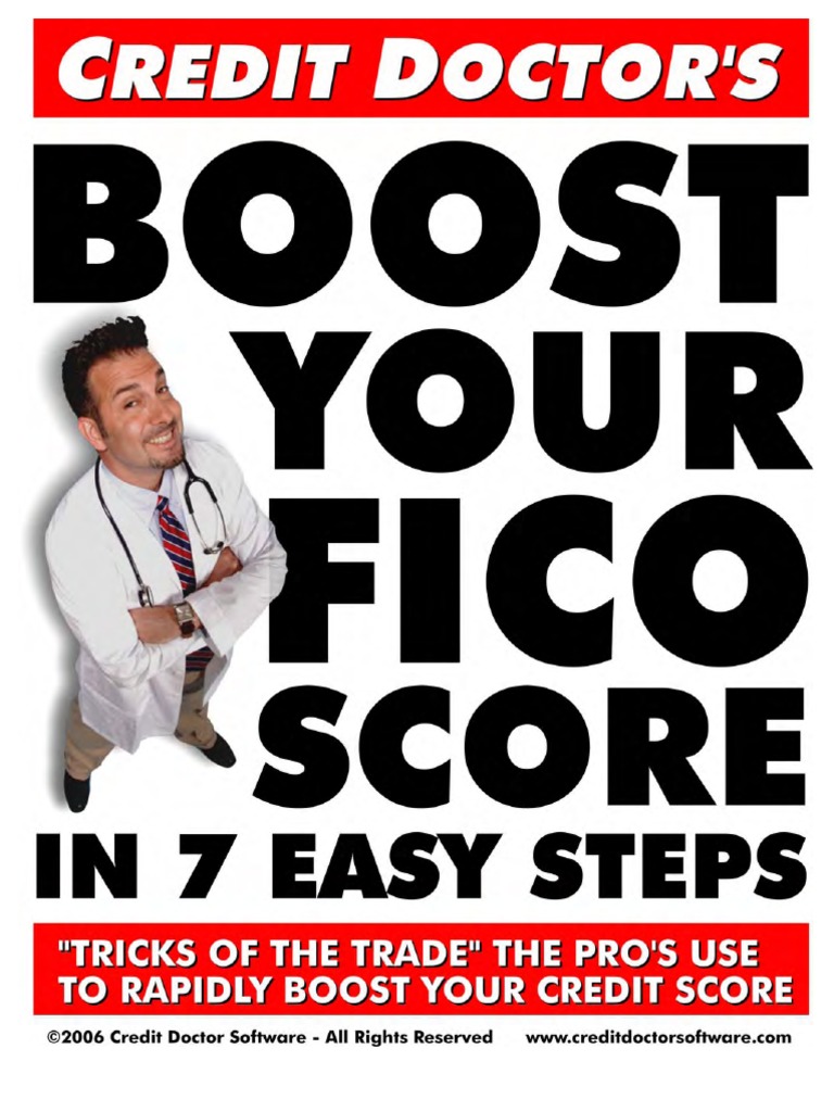 Boost Your Fico Score Pdf Credit History Credit Card