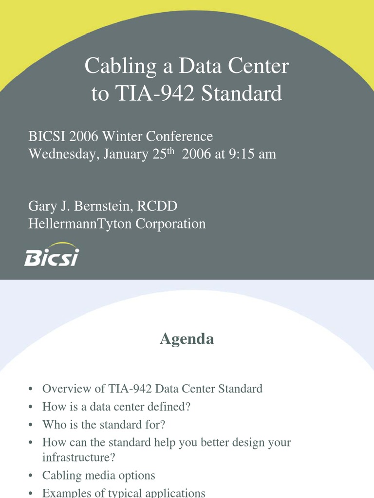 Data Center Cabling Design TIA-942 | PDF | Data Center | Telecommunications