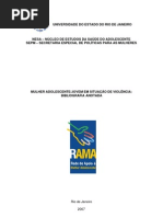Violencia Contra Mulher Adolescente - Bibliografia Anotada