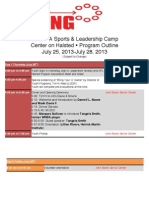 Program Outline YOU Belong Sports & Leadership Camp For LGBTQA Youth