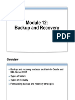 M - 12 - 1.00 Backup and Recovery With Demos and Labs 2012 PDF