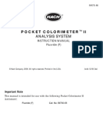 Pocket Colorimeter II Instruction Manual-Fluoride (F)