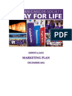 Relay for Life Markerting Plan