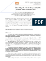 A Escolha de Um Sistema Integrado de Gestão Empresarial (ERP) Através Do Método de Análise Hierárquica (AHP)