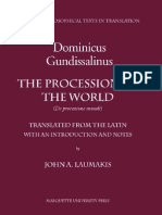 DOMINICUS_GUNDISSALINUS__The_Procession_of_the_World__Mediaeval_Philosophical_Texts_in_Translation__No__39