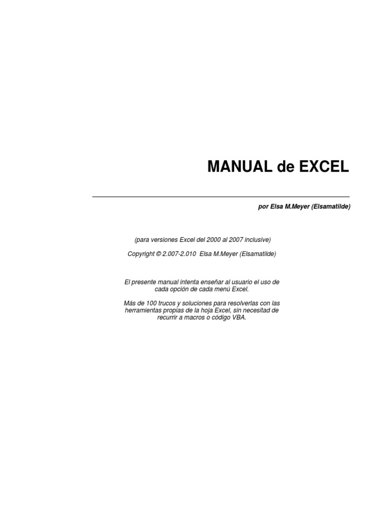 Manual de Excel 2013 | PDF | Microsoft Excel | Ventana (informática)