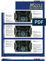 Jensen jms2212 Quick Reference Guide