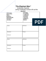 Vocab Squares