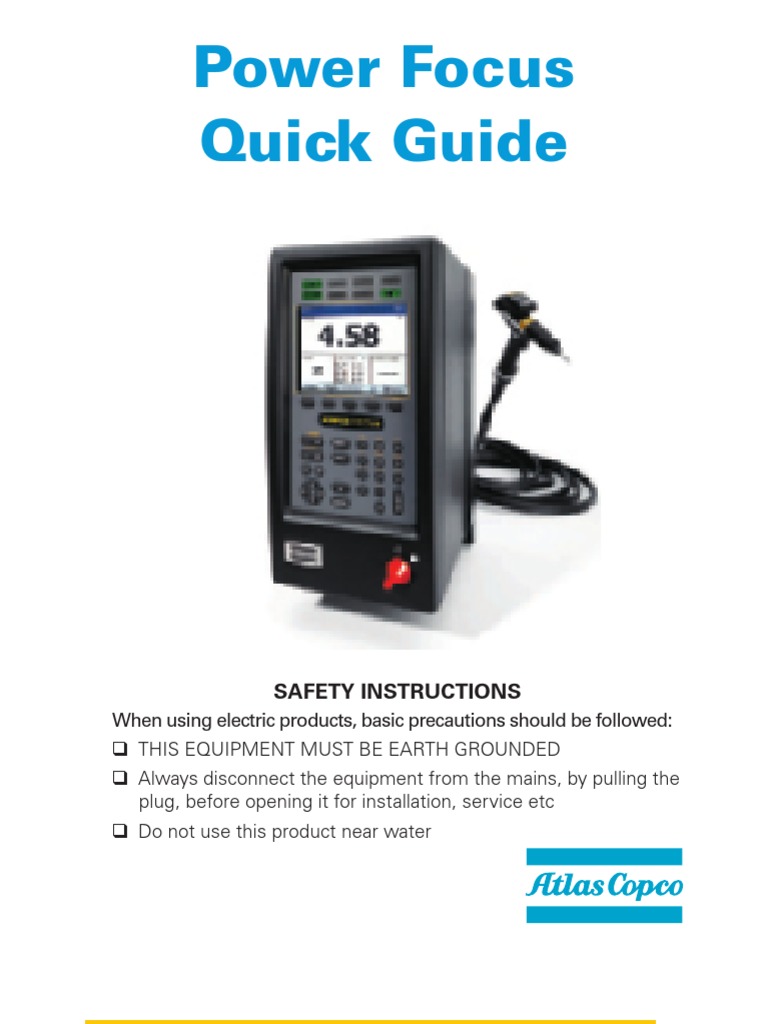 Power Focus 4000 Quick Guide