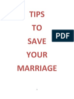 Tips to Save Your Marriage