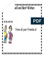 Farewell Wishes from Friends