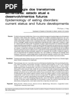 Epidemiologia Dos Transtornos Alimentares - Esstado Atual e Desenvolvimento Futuros
