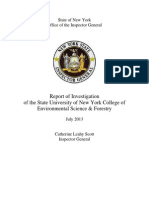 NYS Inspector General's report on SUNY-ESF forensics lab