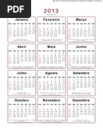 Calendario 2013